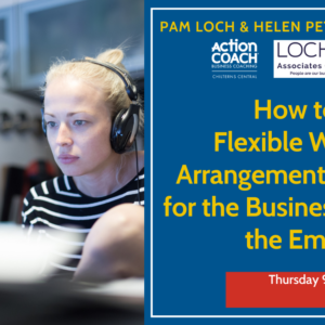 Women working in her kitchen as an example of how to make flexible working arrangements successful for bothe business and the employee