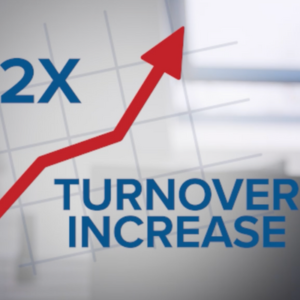Graph Showing Two Times Increase in Turnover as a Benefit of business coaching